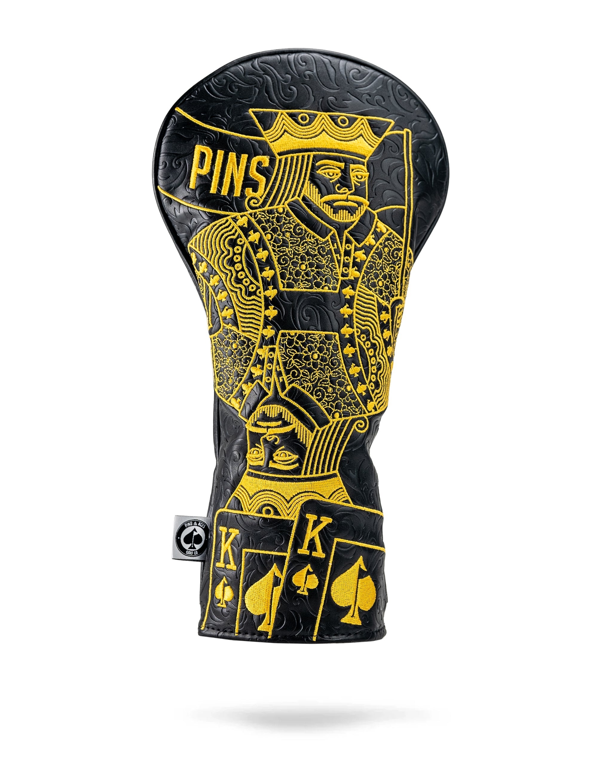 Black/Gold King of Spades - Driver Cover