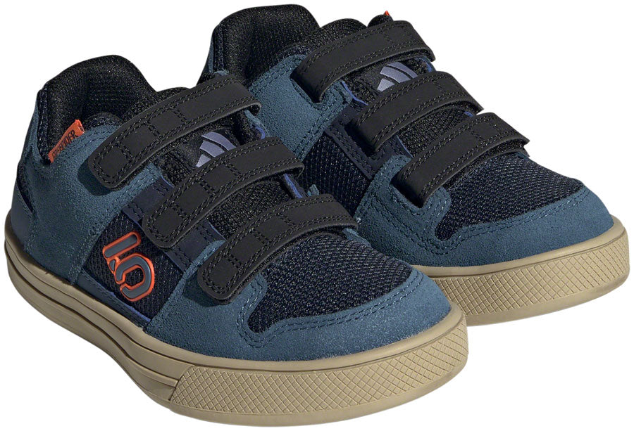 Five Ten Freerider Kid's VCS Flat Shoes - Youth Legend Ink/Wonder Steel/Impact Orange 1K