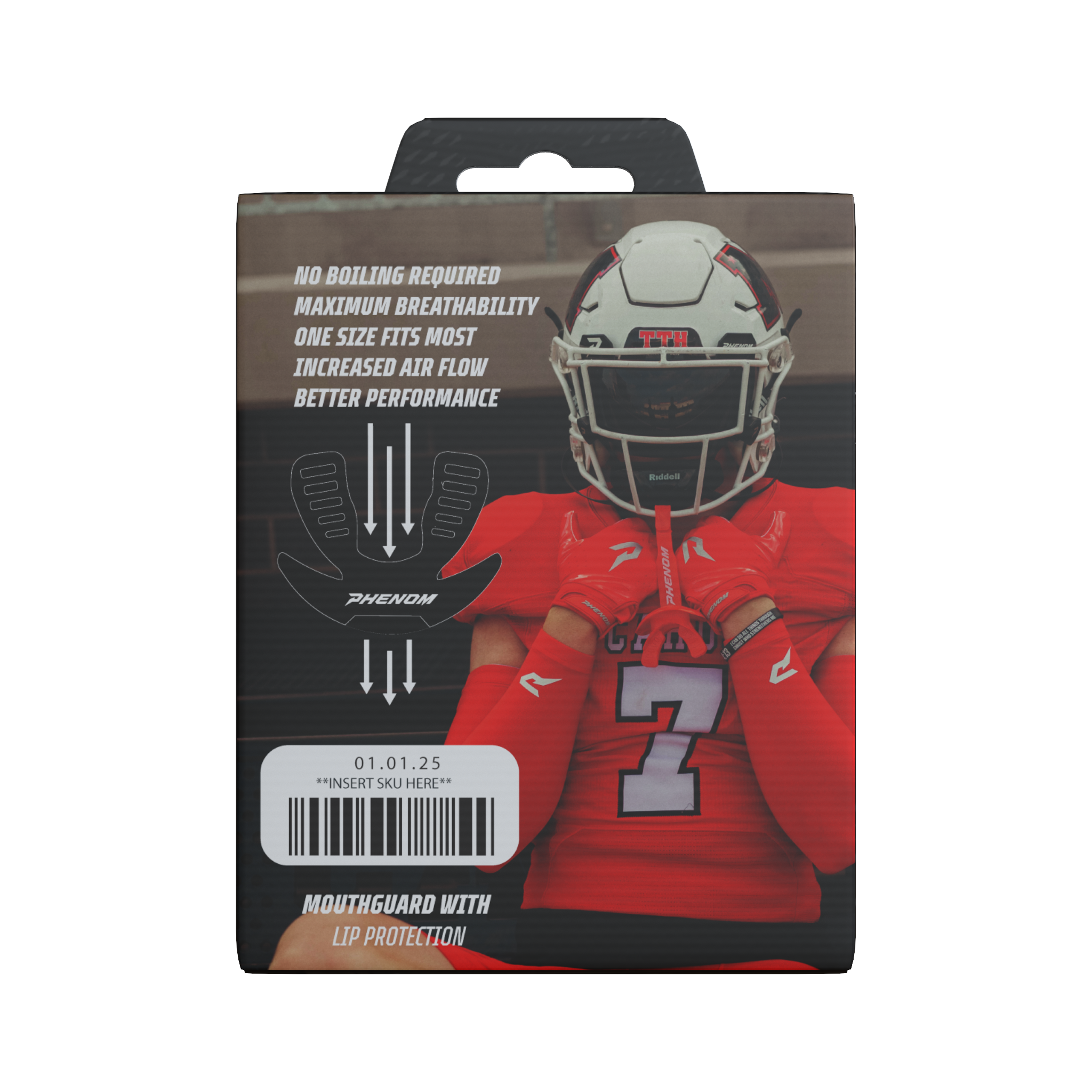 Phenom Elite Hexa-Flow™ 4.0 Football Mouthguard – Team Color Edition (Adult & Youth)