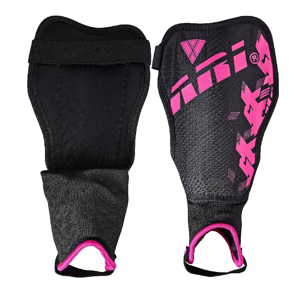 Napoli Soccer Shin Guards-Black/Pink