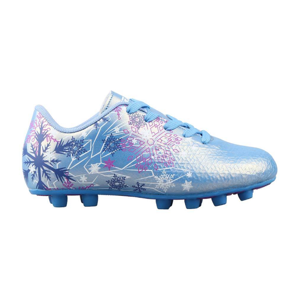 Vizari Sports Frost 3 Youth Firm Ground Soccer Cleats for Natural Grass and Outdoor Play- Blue