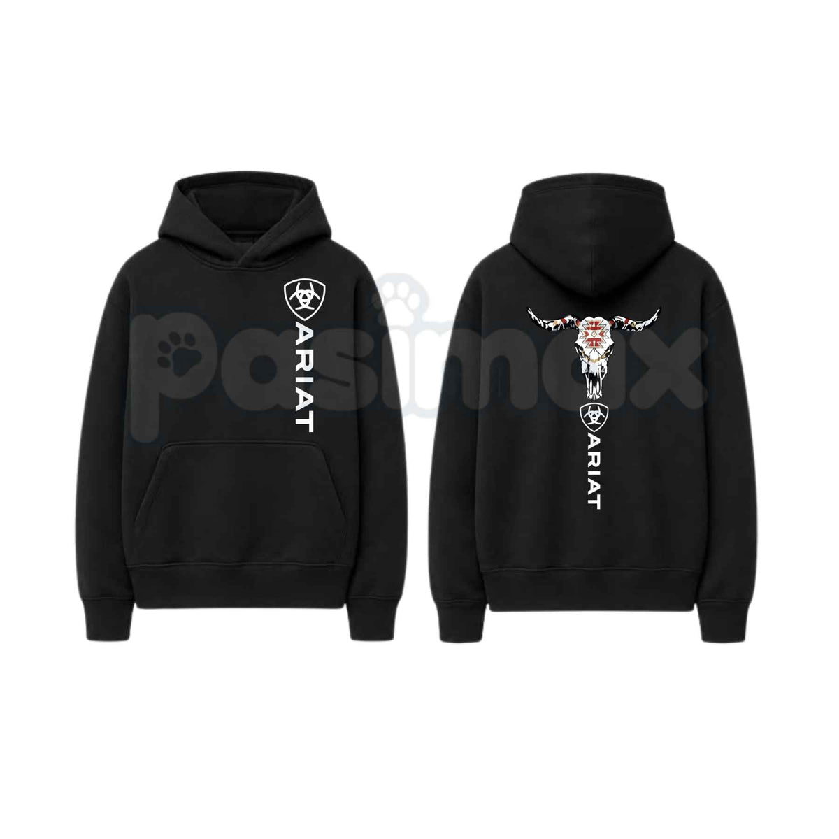 Ariat Classic Logo Hoodie – Western Equestrian Workwear Pullover, Outdoor Country Lifestyle Sweatshirt, Unisex Heavy Blend