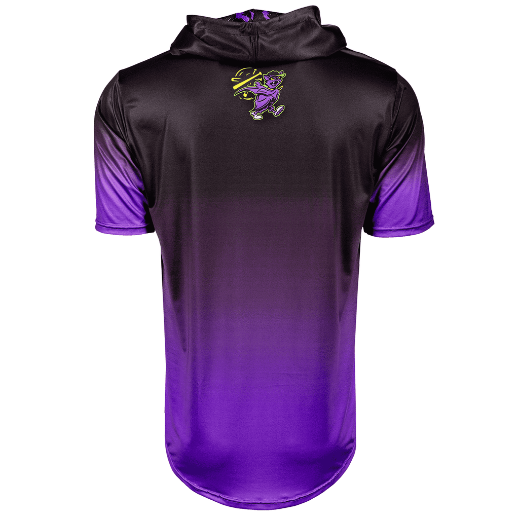 Bat Flips Baseball HyperMAX Short Sleeve Hoodie NEON