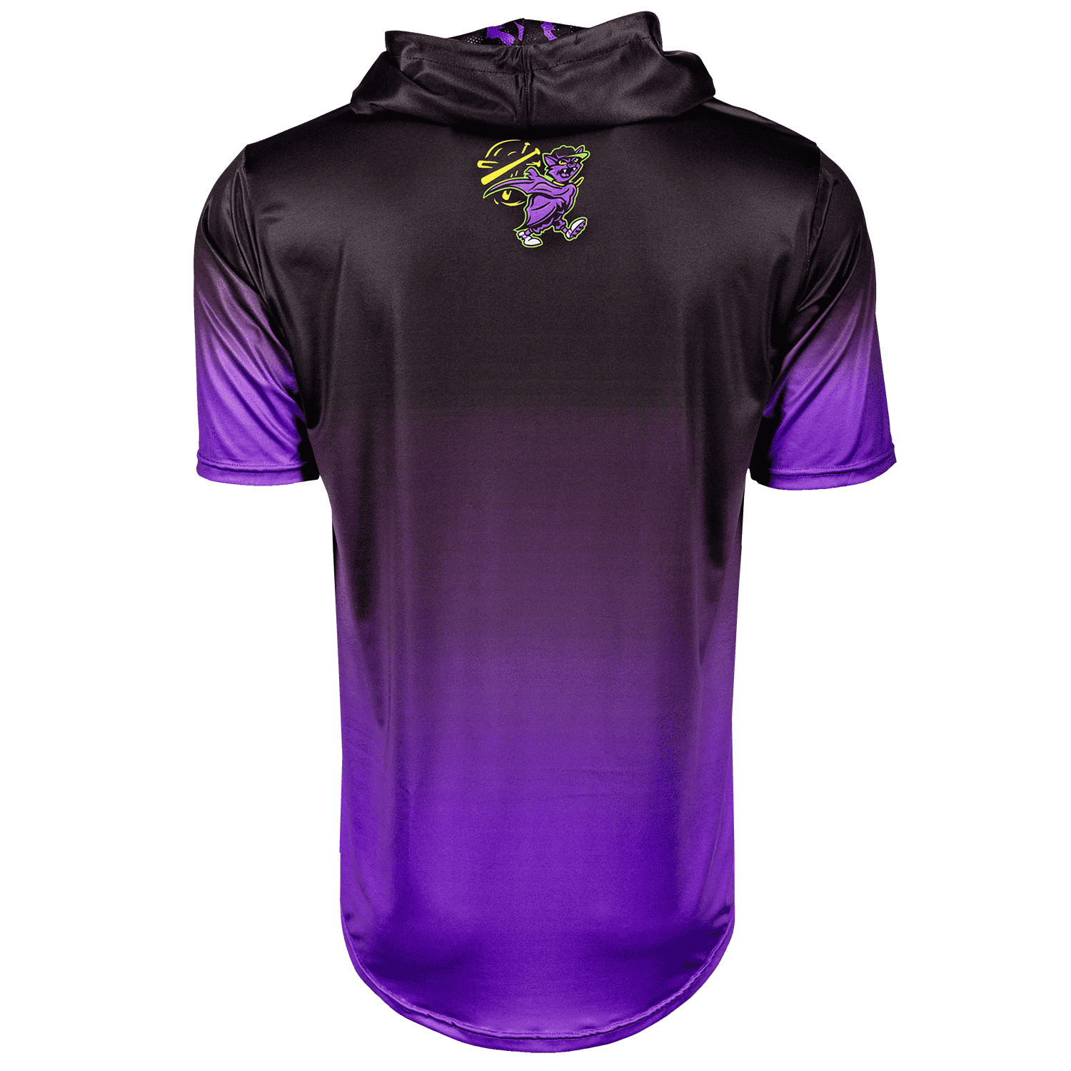 Bat Flips Baseball HyperMAX Short Sleeve Hoodie NEON