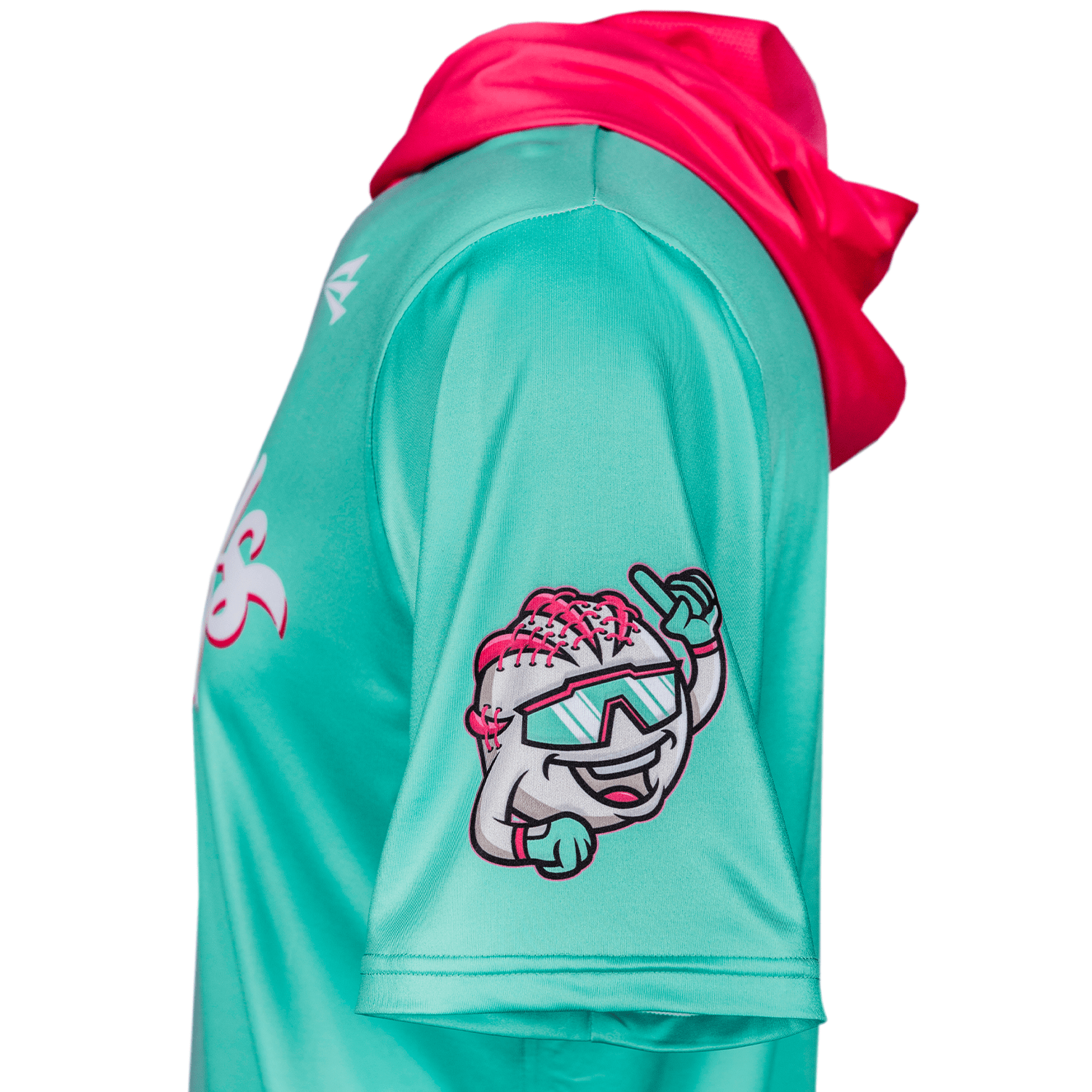 Watermelon Walkoffs Baseball HyperMAX Short Sleeve Hoodie