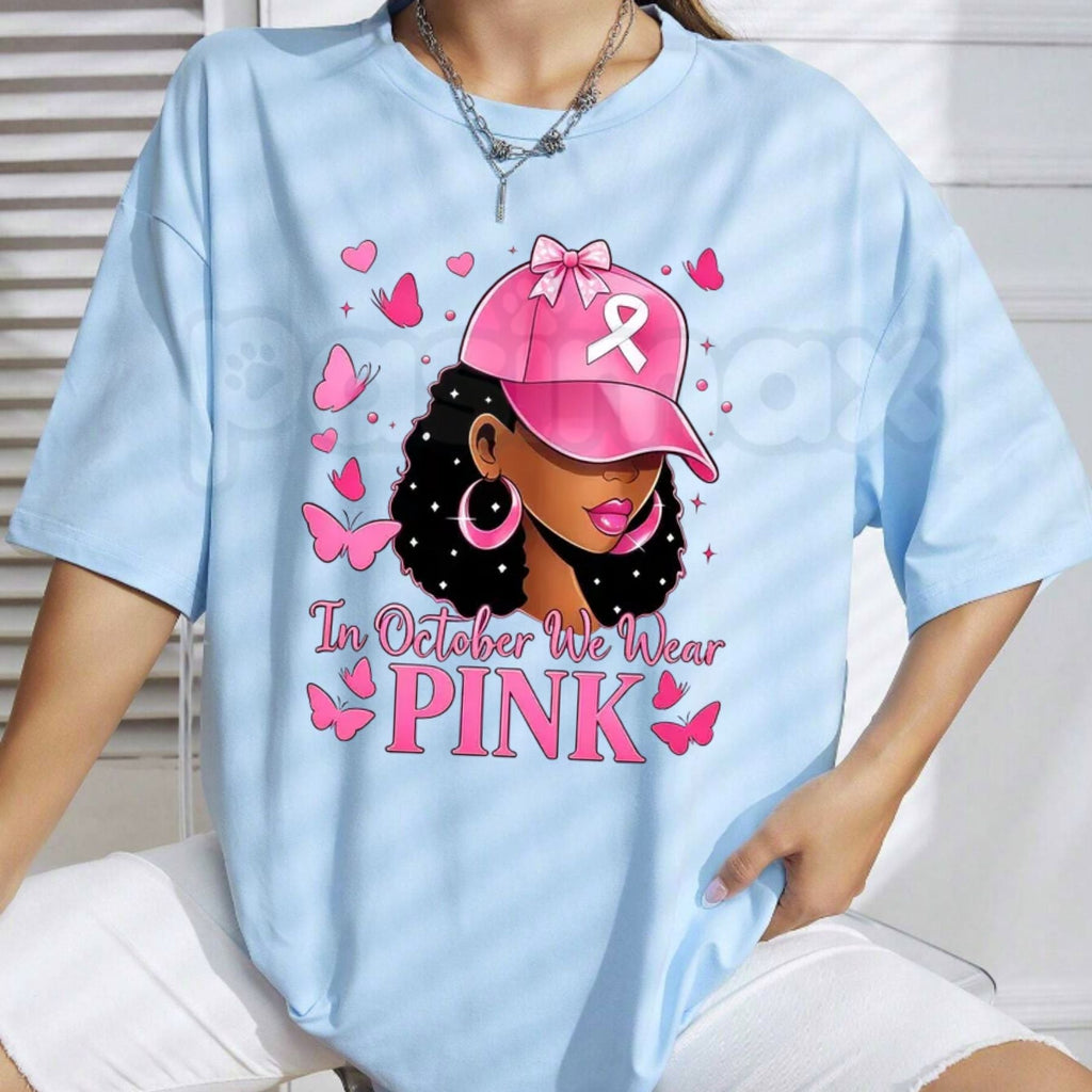 Breast Cancer Awareness Pink Ribbon Butterfly T-Shirt – Hope Warrior Graphic Tee