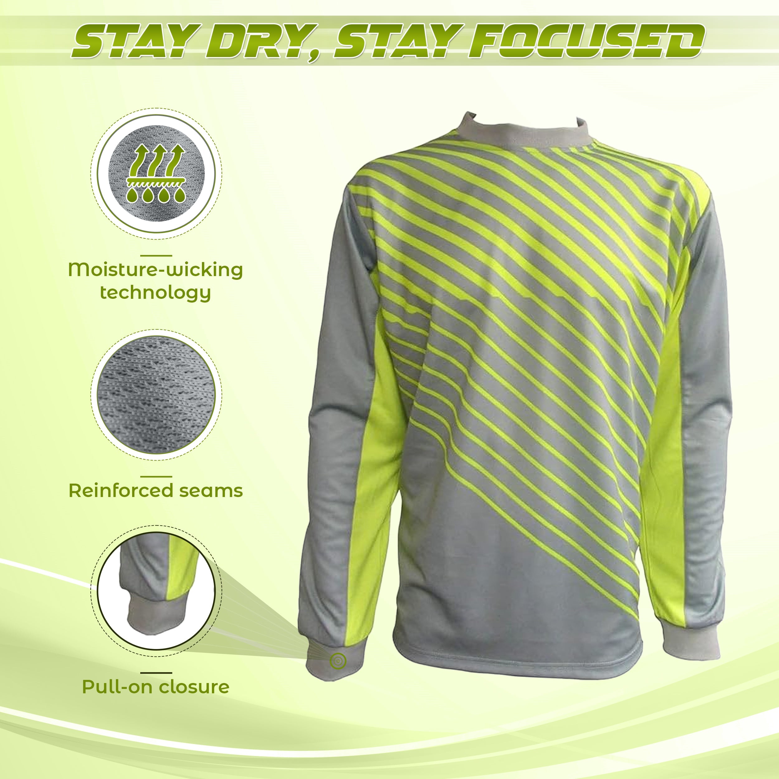 Arroyo Goalkeeper Jersey - Grey/Yellow