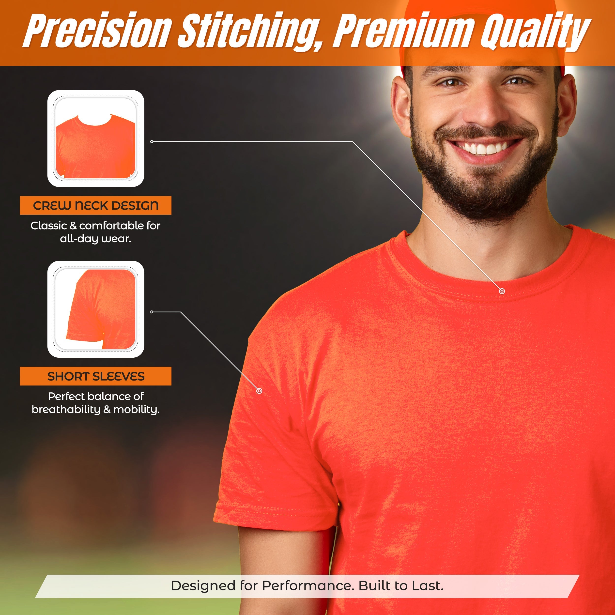 Performance T-Shirt Neon-Orange