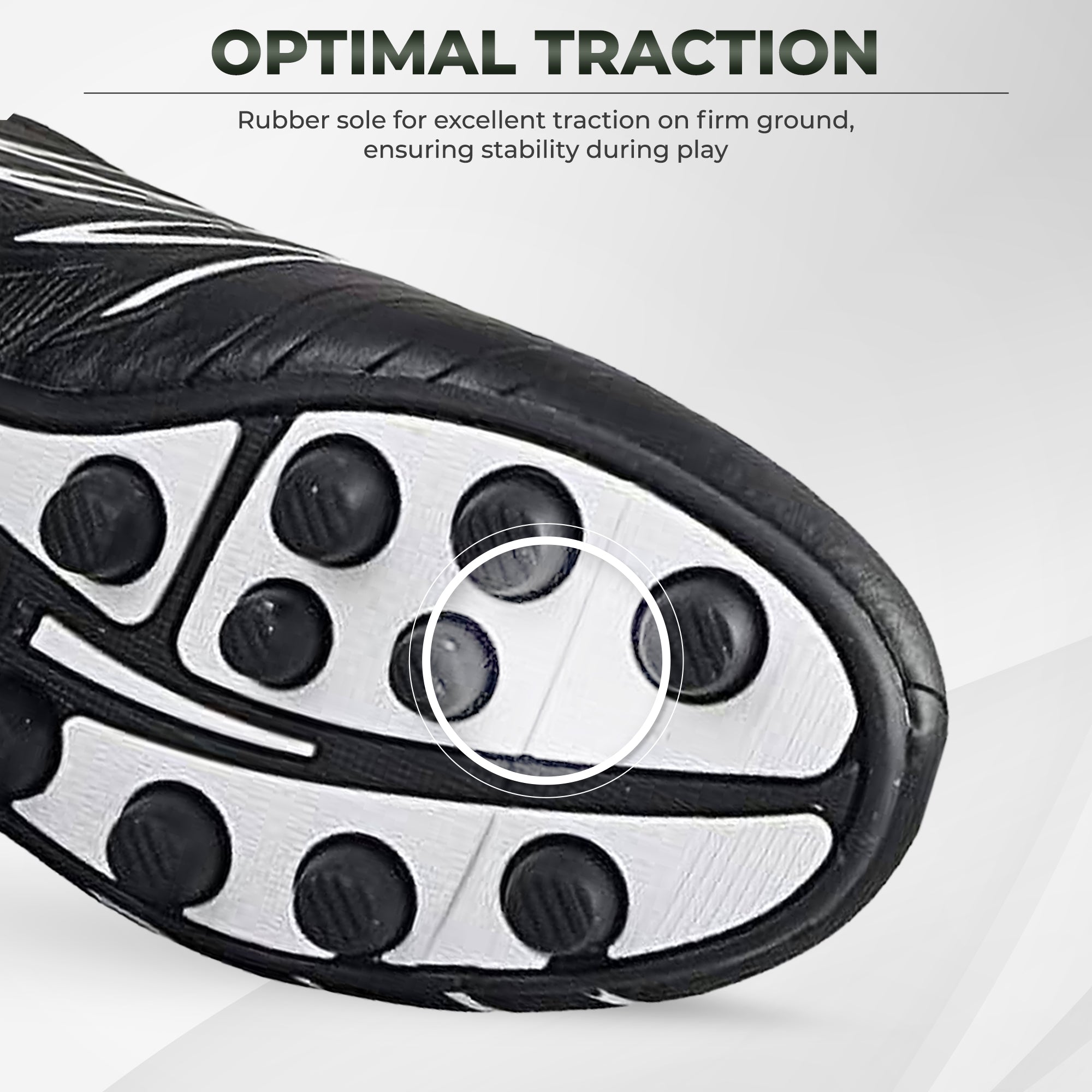 Boca Firm Ground Soccer Shoes -Black/White