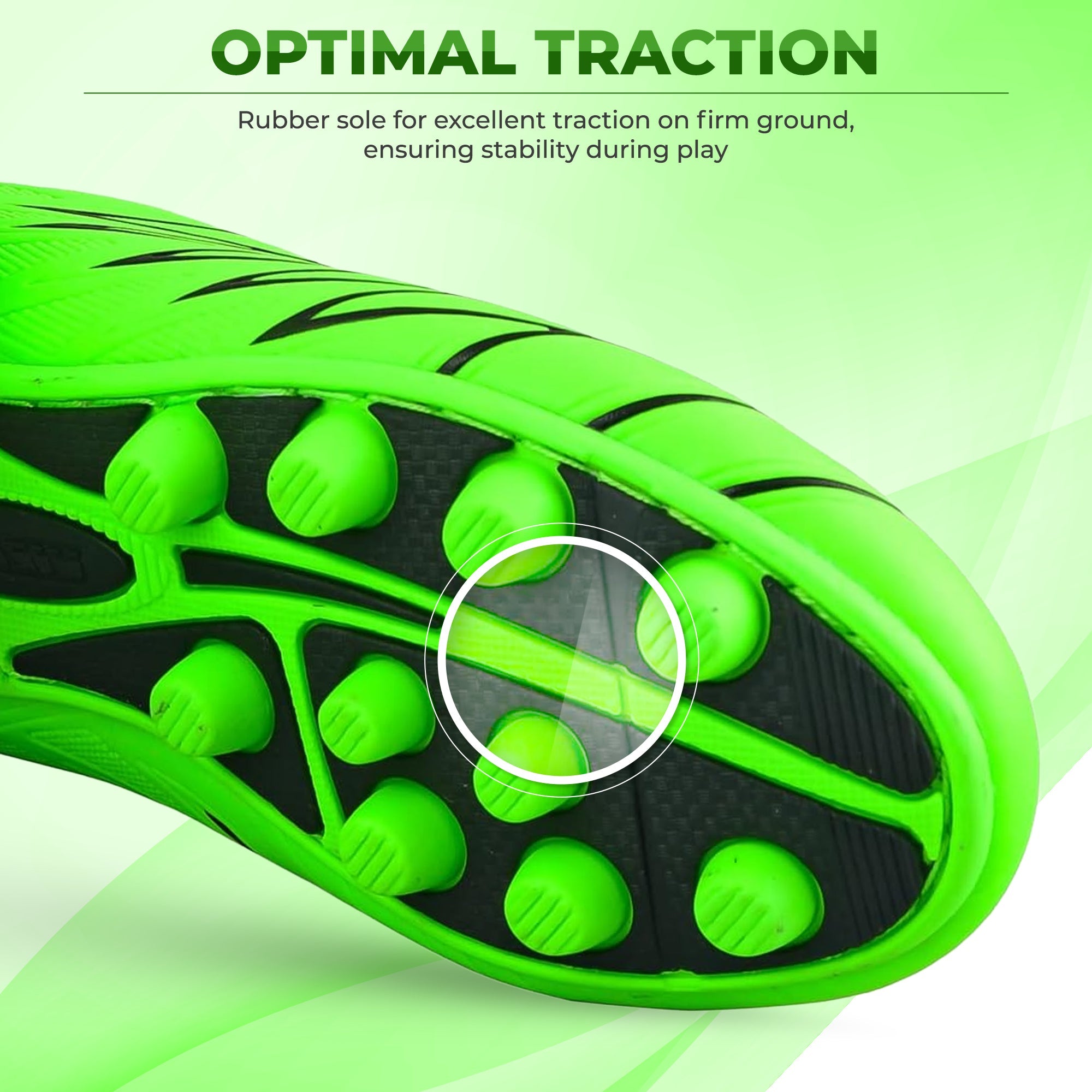 Boca Firm Ground Soccer Cleats - Green/Black