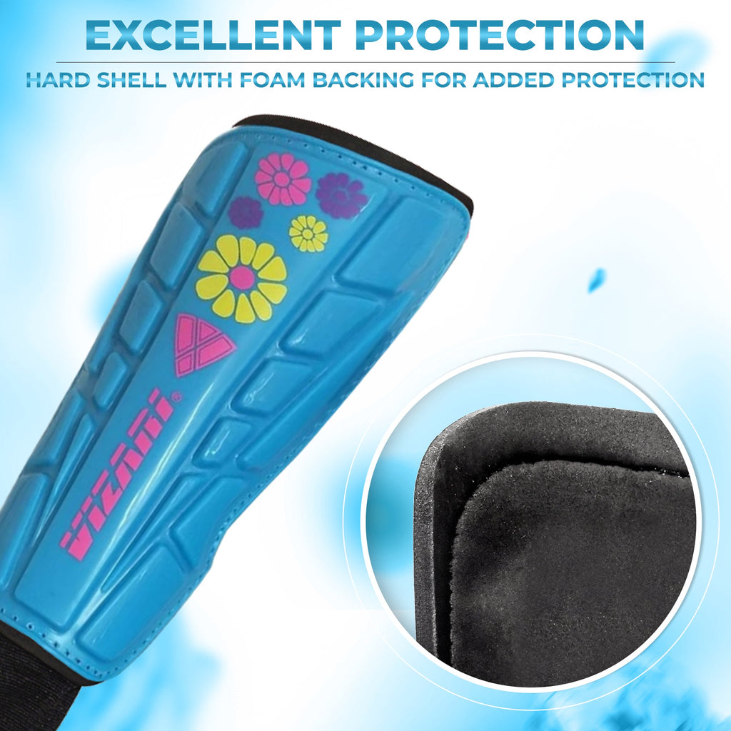 Blossom Soccer Shin Guard-Blue
