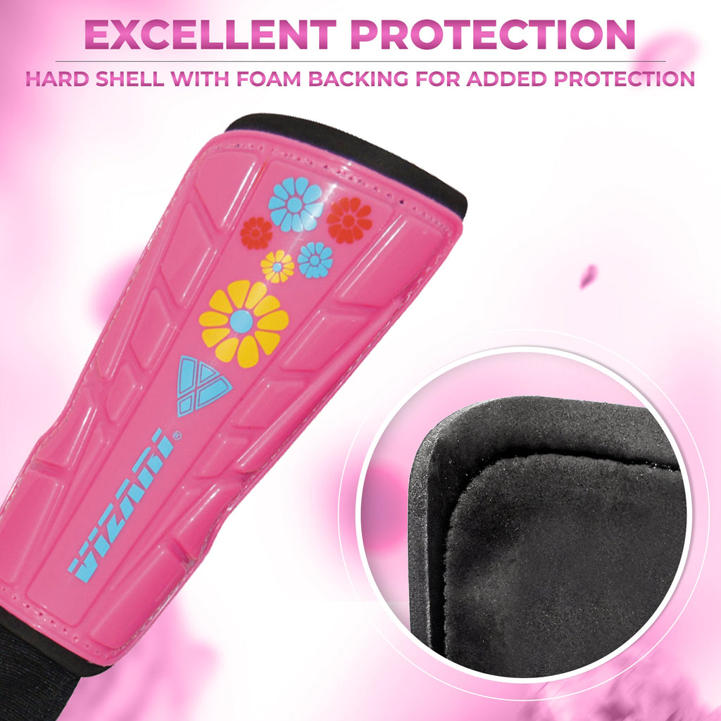 Blossom Soccer Shin Guard-Pink/Blue