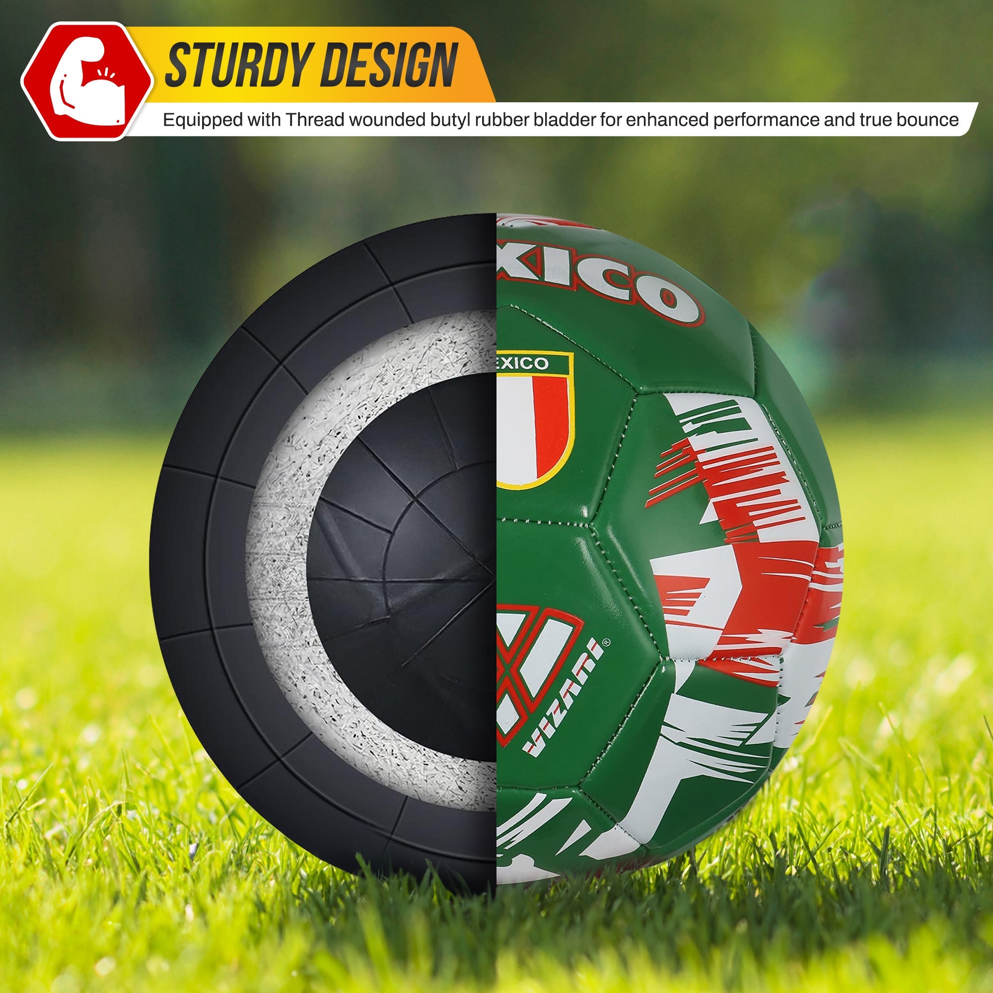National Team Soccer Balls-Mexico Green
