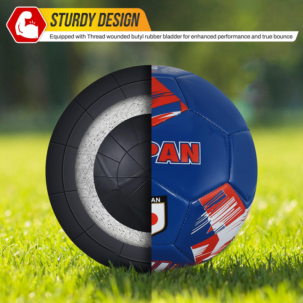 Mini National Team Soccer Balls-japan Blue
