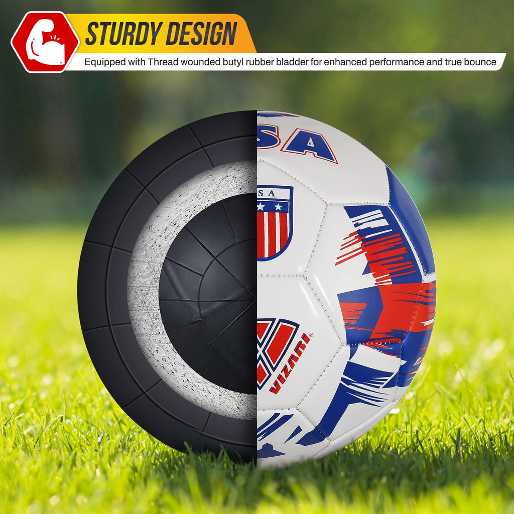 National Team Soccer Balls / Country Ball - USA White