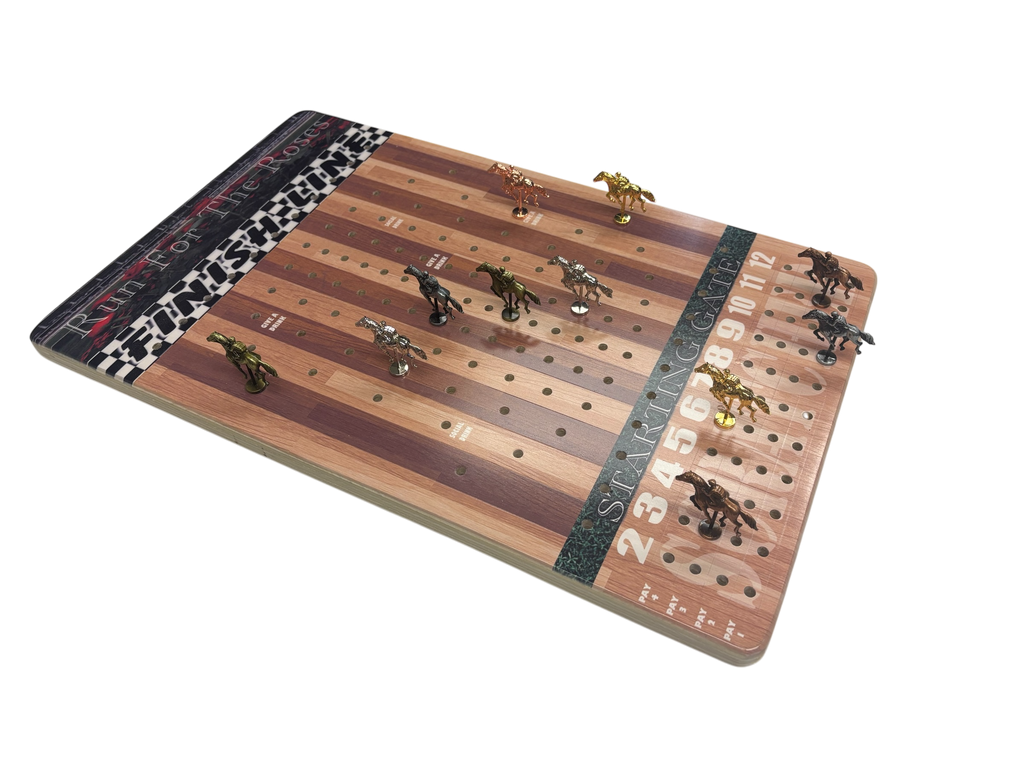 The Horse Race Party Game Striped Track Edition