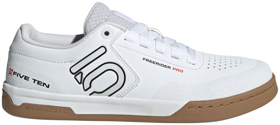 Five Ten Freerider Pro Flat Shoes - Men's FTWR White/Core Black/Red 9