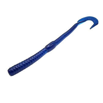 Curl Tail 6"- Blue Silver Flake