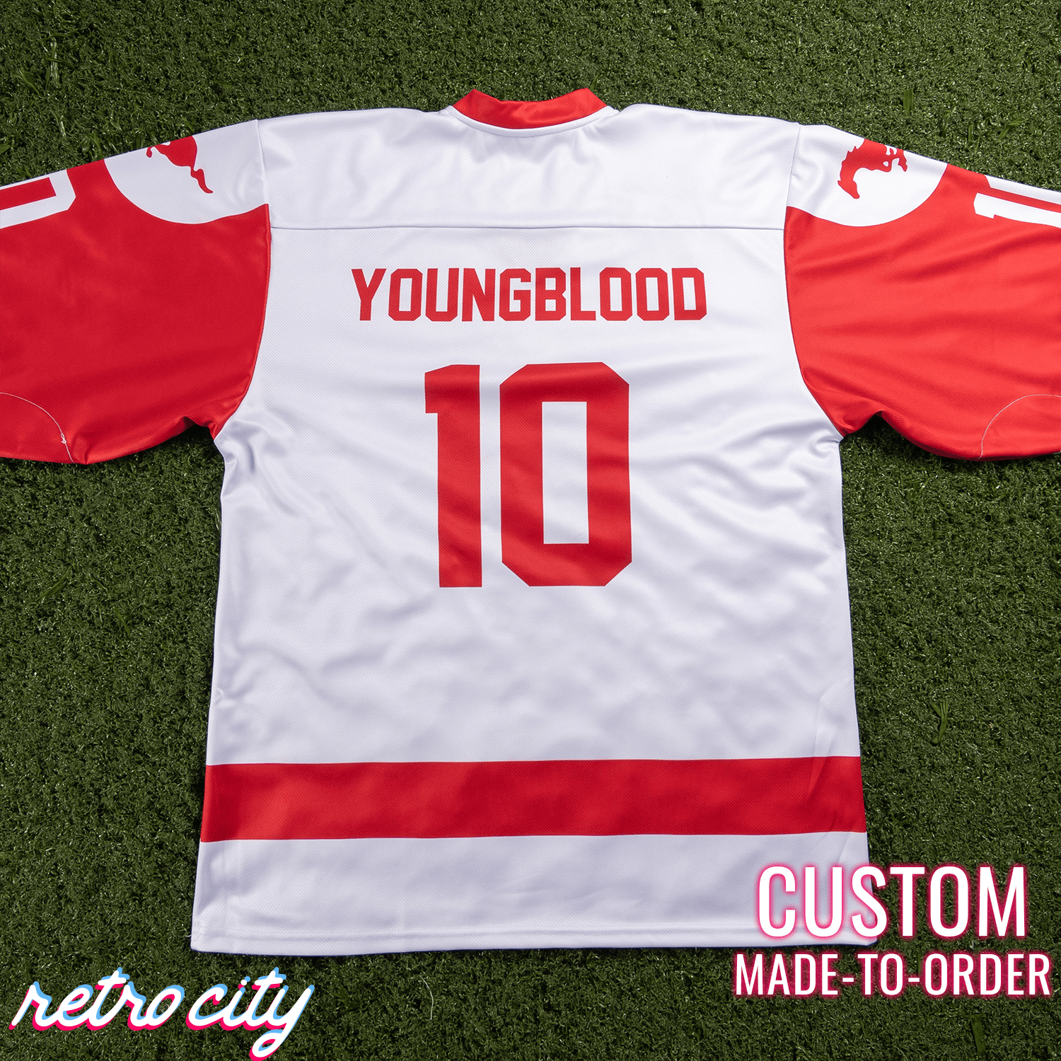 Dean Youngblood Hamilton Mustangs Custom Hockey Jersey