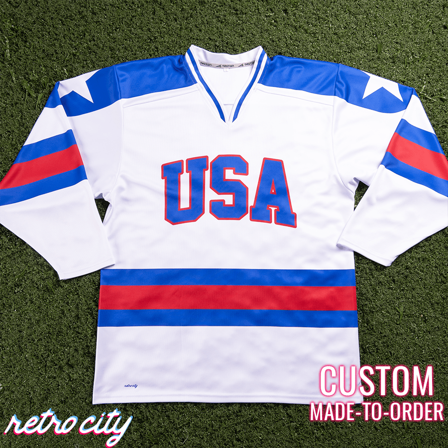 Miracle On Ice USA Custom Hockey Jersey