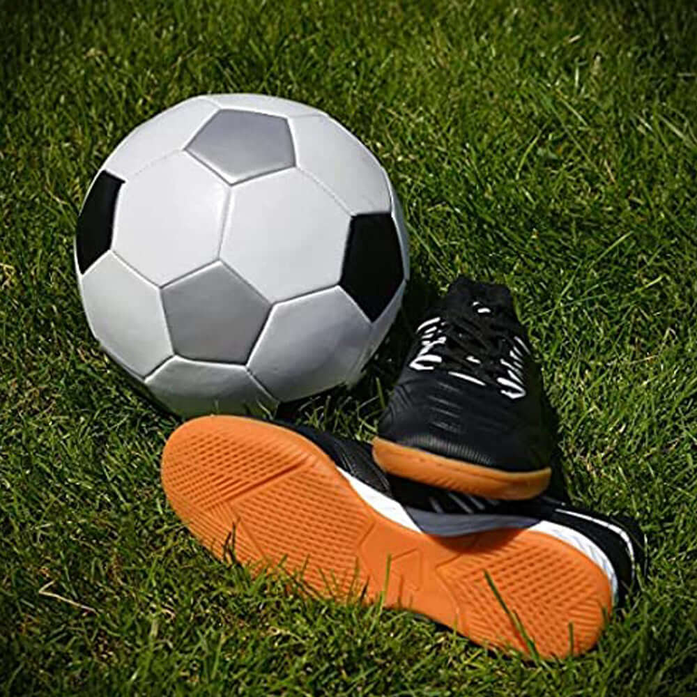 Valencia Indoor Soccer Shoes -Black/White