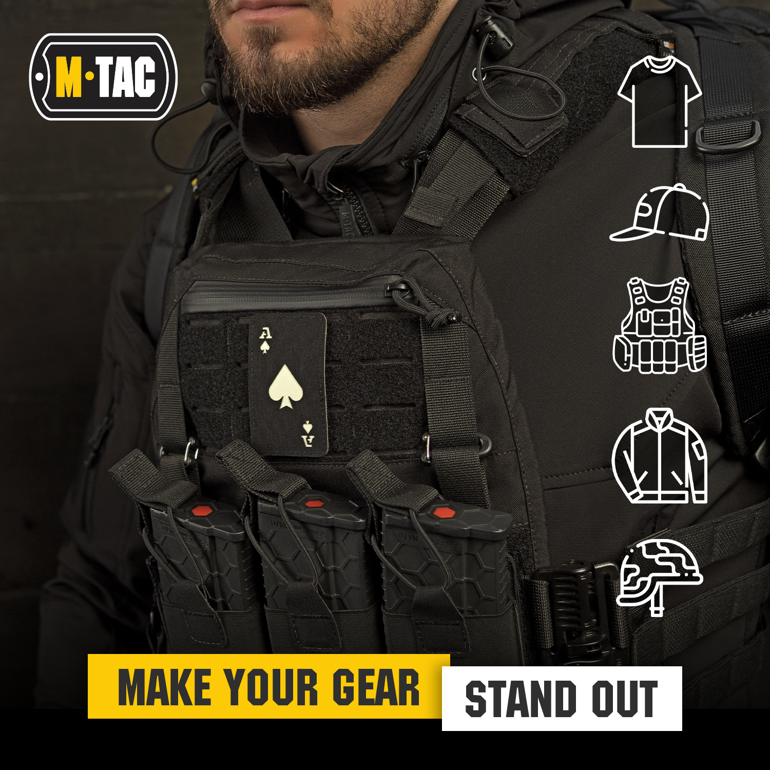 M-Tac patch Ace of Spades Laser Cut