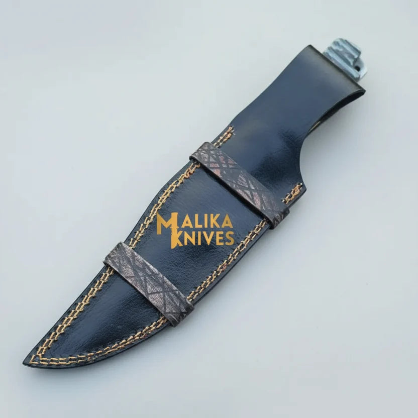 D2 Steel Clip Point Bowie Knife with G10 Grip