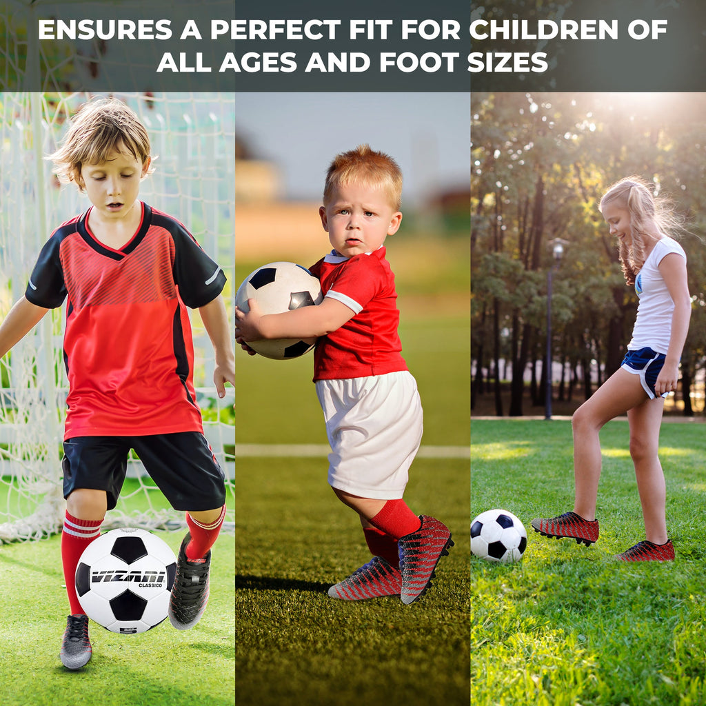 Bolt Firm Ground Soccer Shoes -Black/Red/Silver