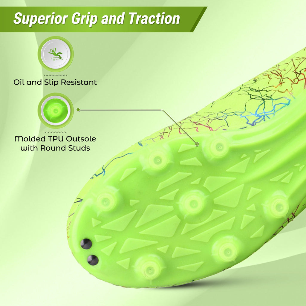 Zodiac JR. Firm Ground Soccer Shoes-Green