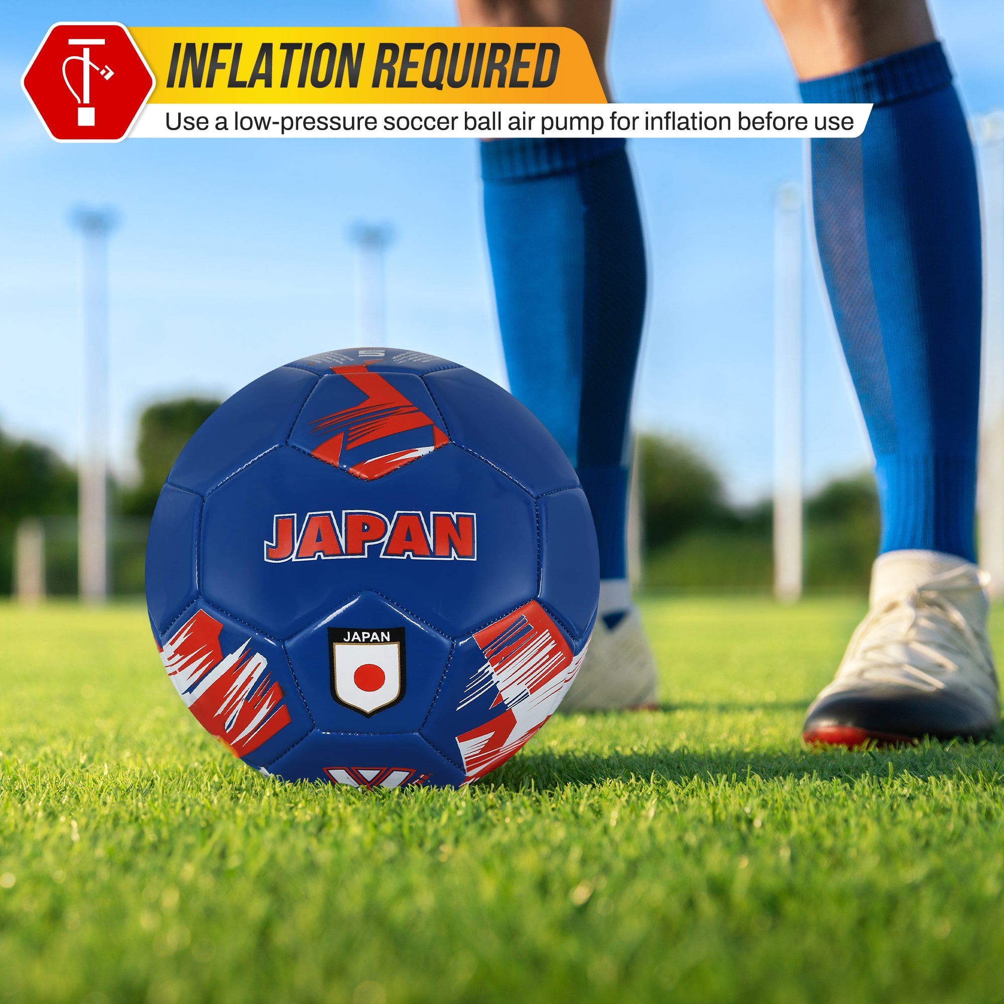 National Team Soccer Balls-Japan Blue