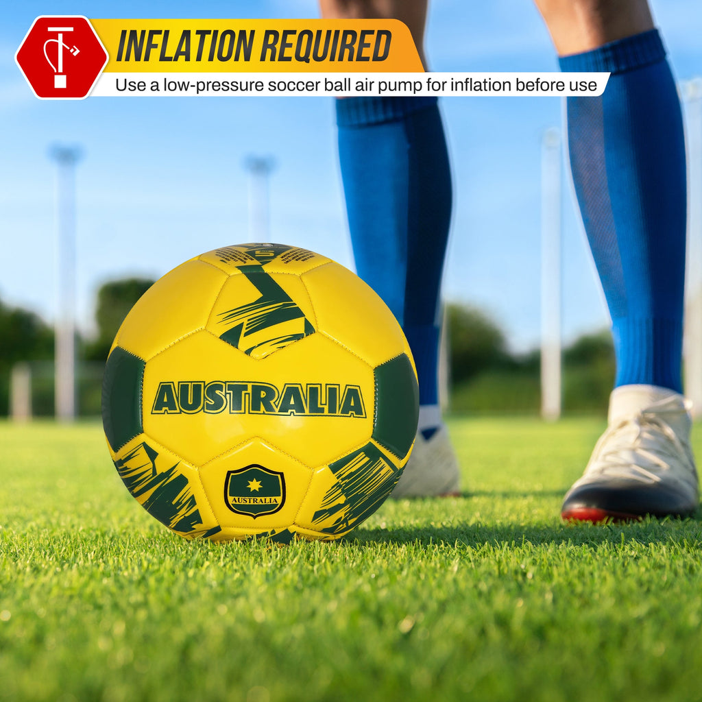 Mini National Team Soccer Balls-Australia Yellow