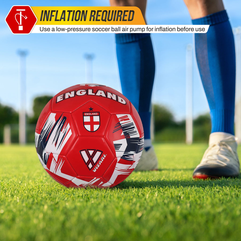 National Team Soccer Balls-England Red