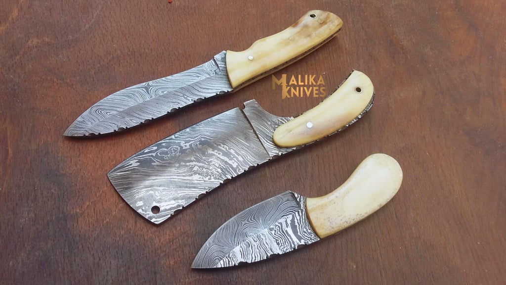 Handmade Hunting Knives Set | Camel Bone