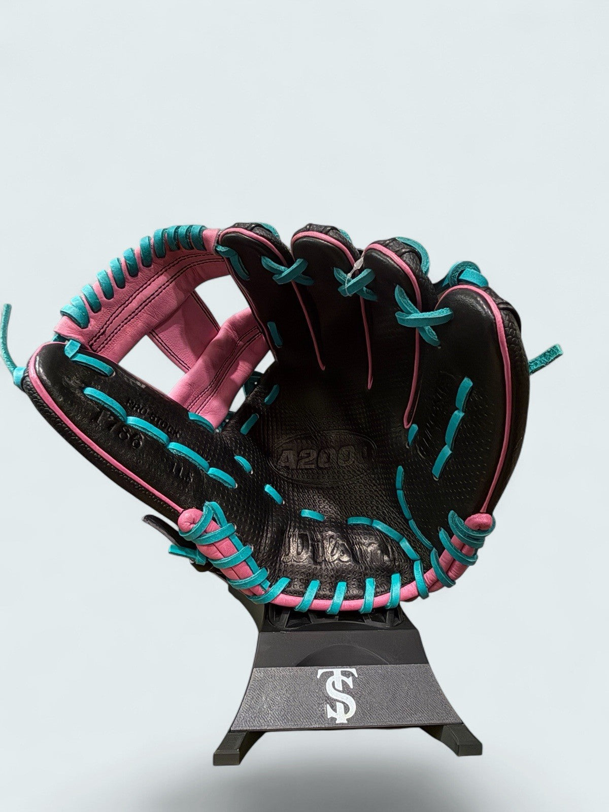 Wilson A2000 1786 Spin Control SuperSkin 11.5” Black Pink Teal RHT NWT