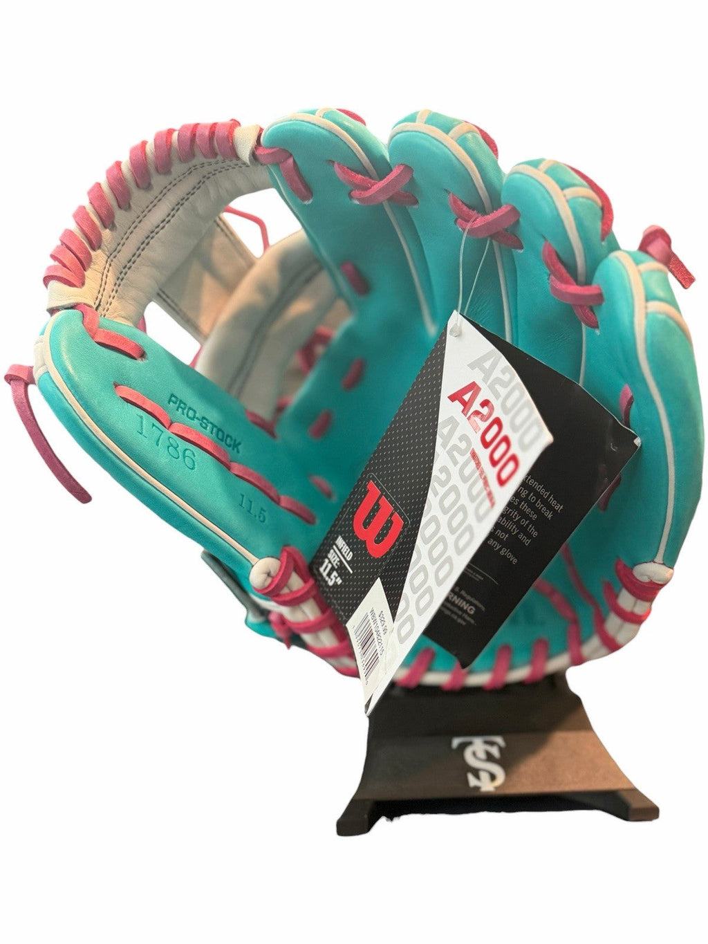 Wilson A2000 1786 11.5” Pro Stock Leather Baseball Glove RHT NWT Aqua Pink