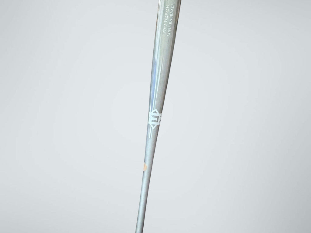 Mine Baseball Pro Beech Special Edition Wood Bat34" 31oz Pearl Gray Balanced