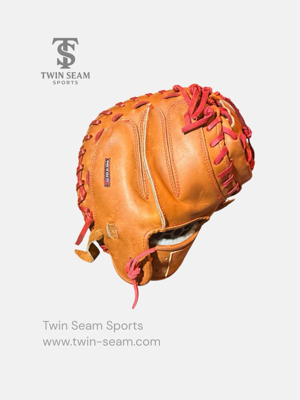 Future Vintage Red Wing 33.5” Catcher’s Mitt RHT Handmade USA S.B. Foot Leather