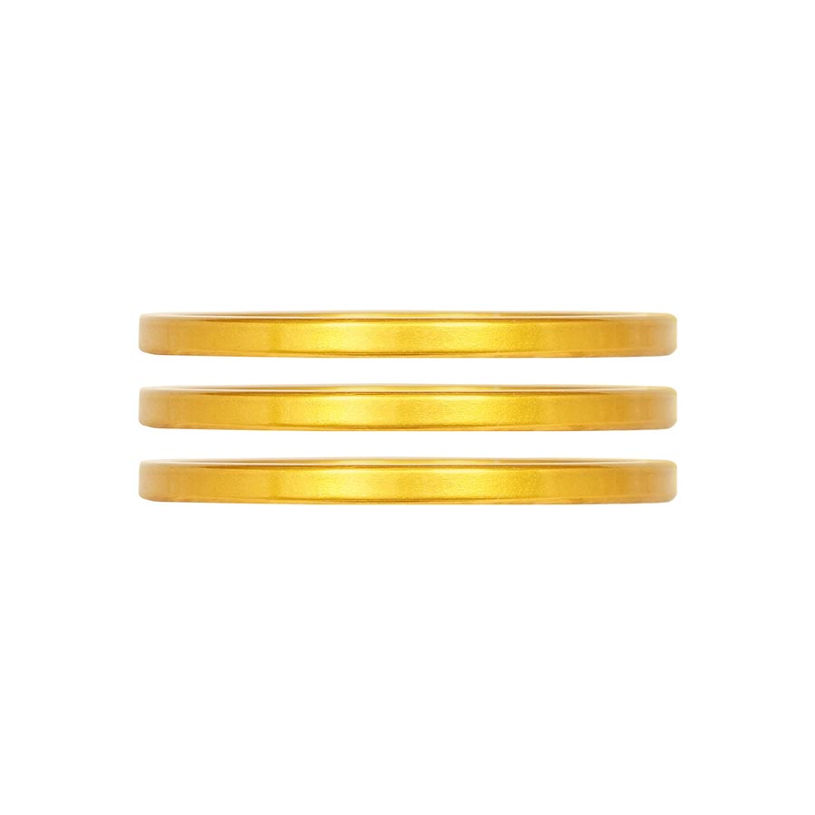 Industry Nine iRiX Headset Spacer 1-1/8'' Height: 2.5mm Aluminum Gold 3pcs