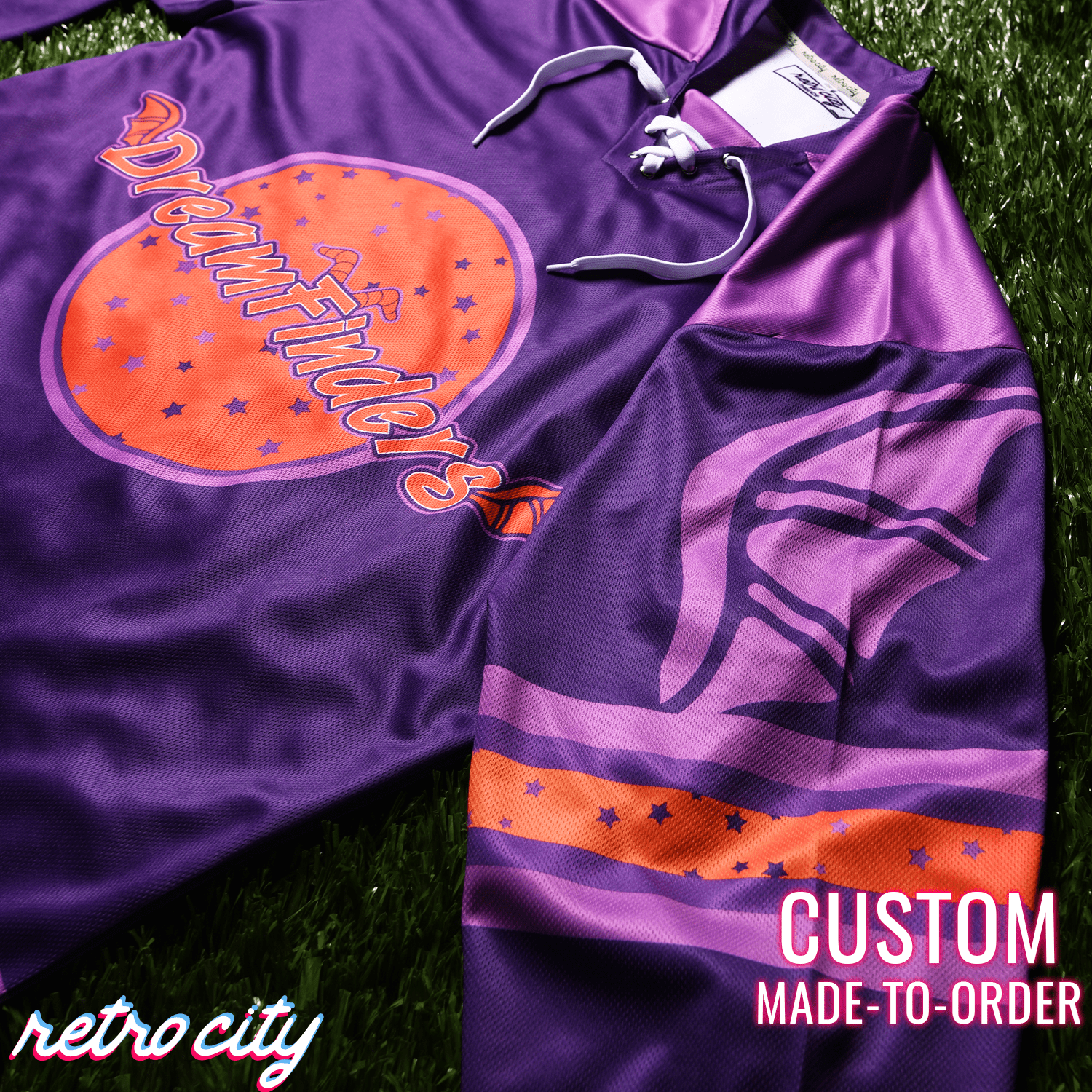 Dreamfinders Lace-up Hockey Jersey Sweater