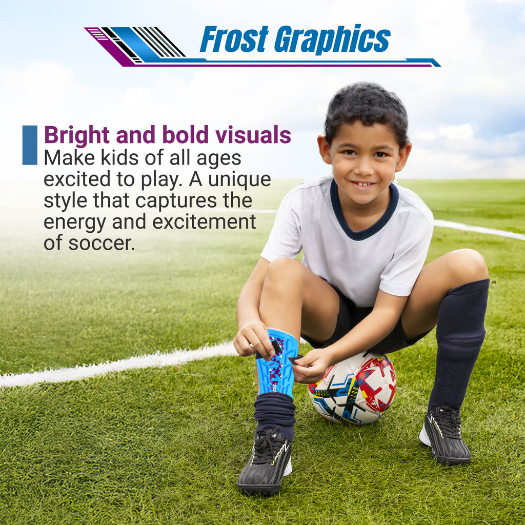 Frost Soccer Shin Guard-Blue/Maroon