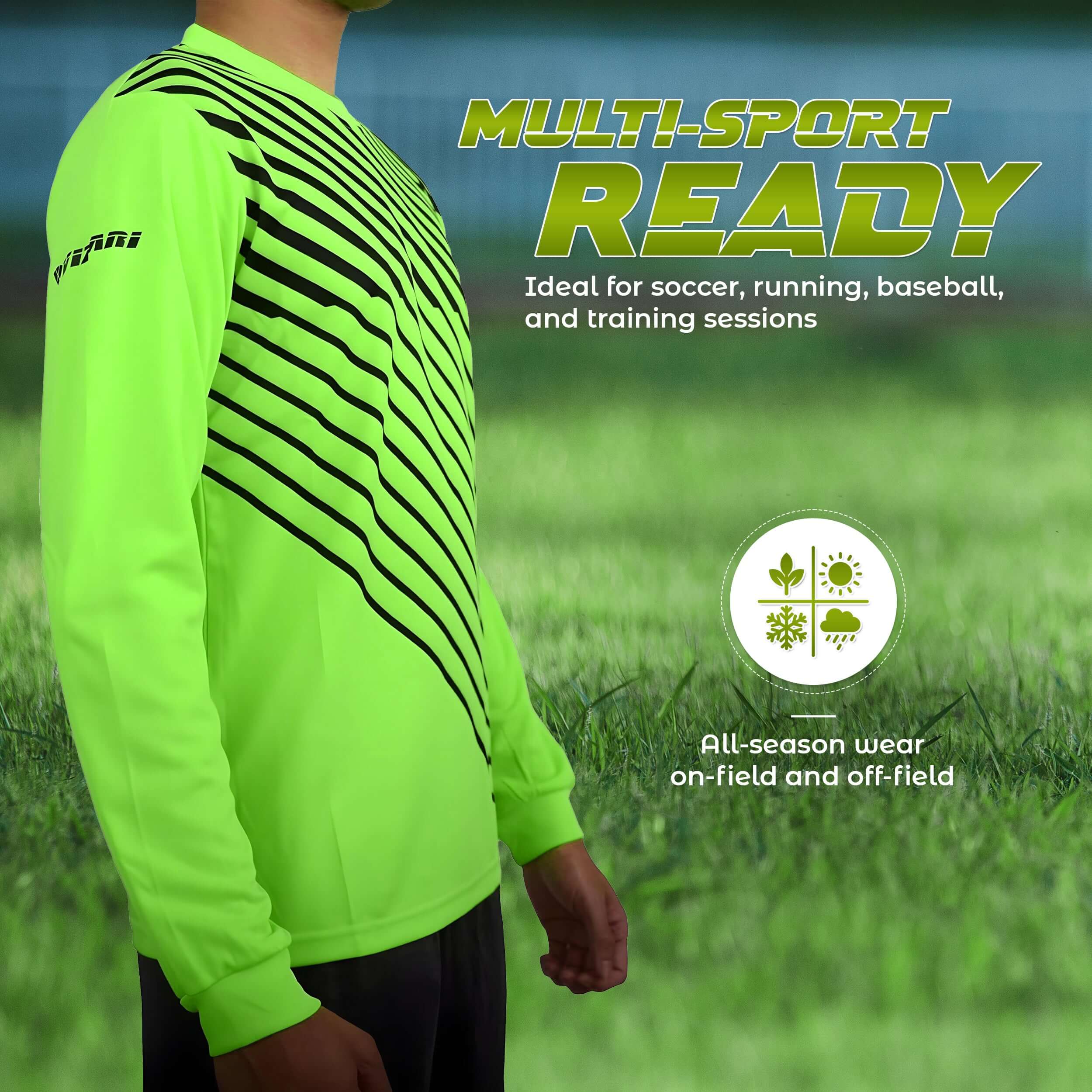 Arroyo Goalkeeping Jersey - Green/Black