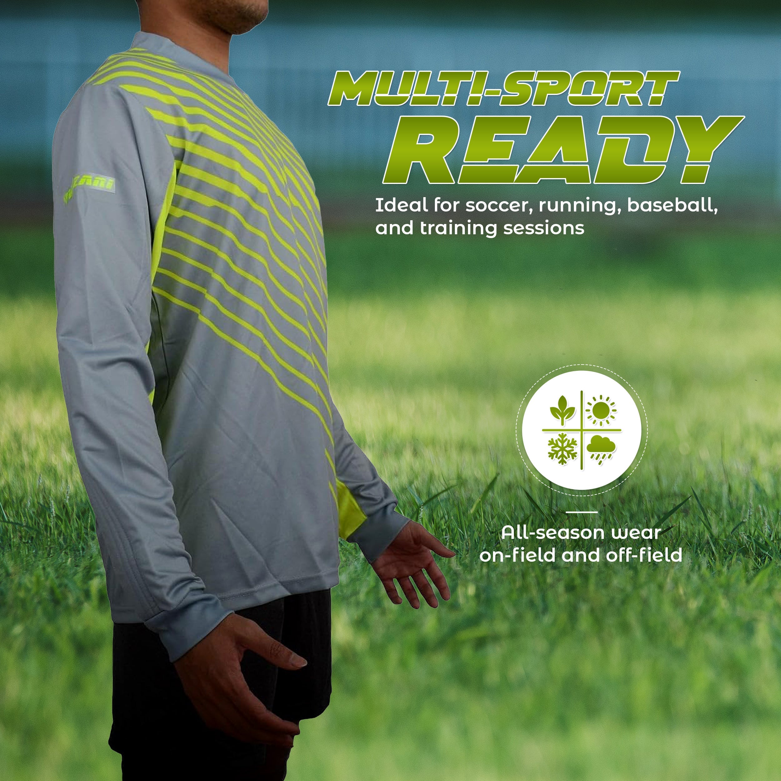Arroyo Goalkeeper Jersey - Grey/Yellow