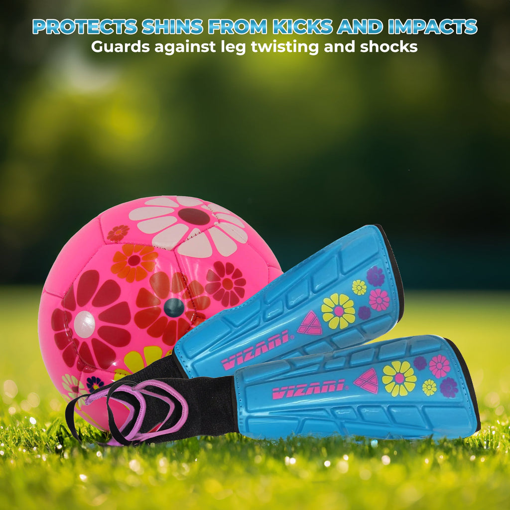 Blossom Soccer Shin Guard-Blue