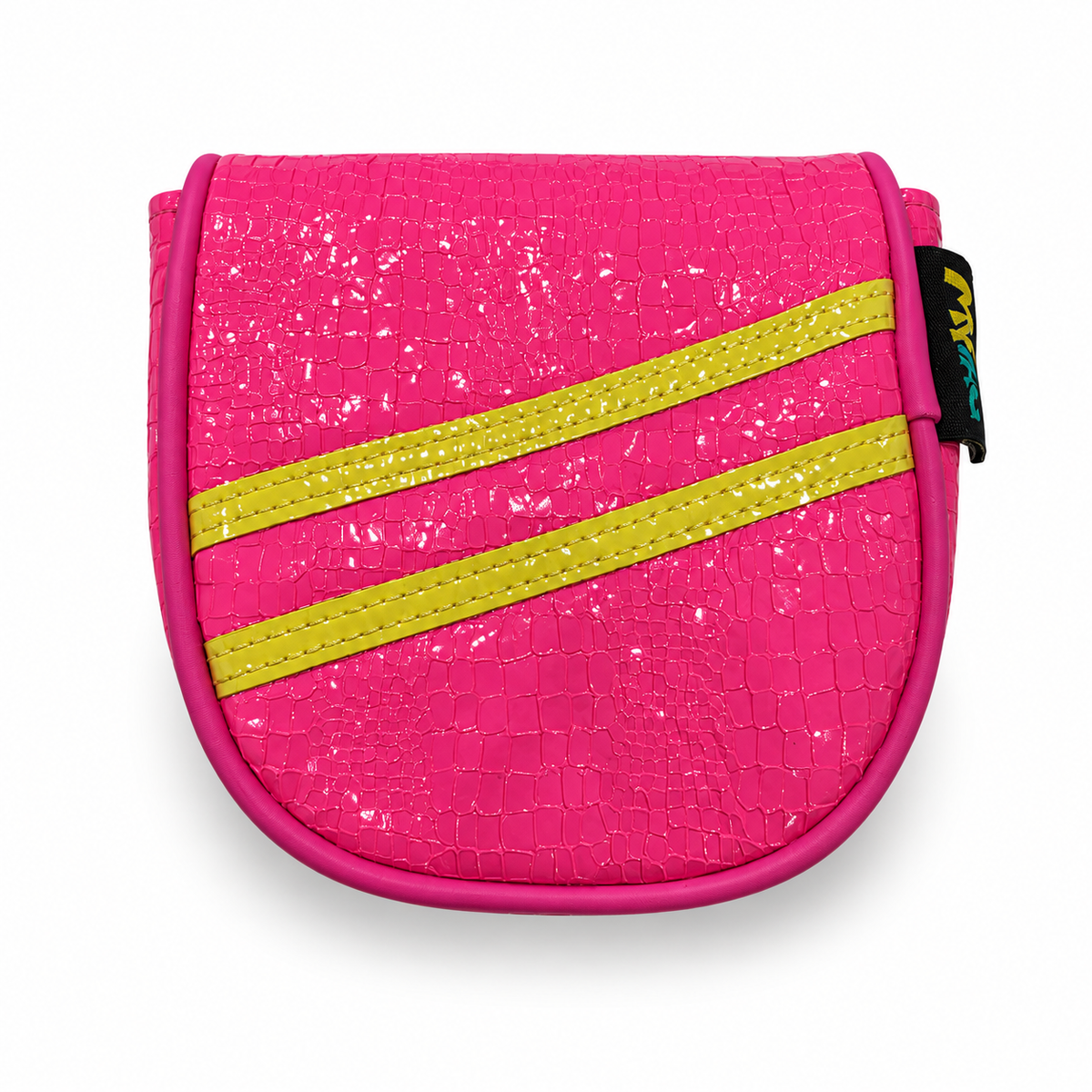Pink & Yellow Stripe DF3 Center-Shaft Mallet Putter Cover