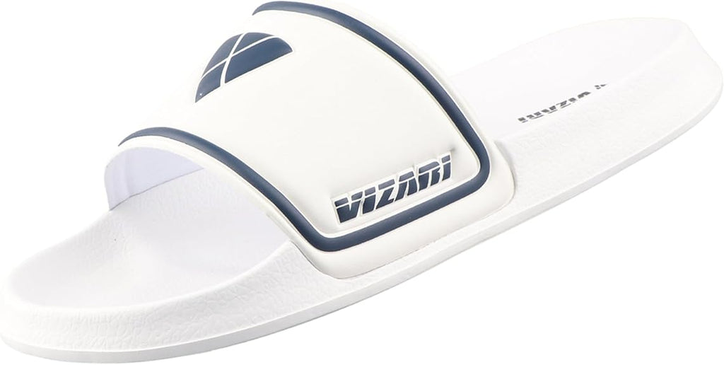 Vizari Adult Soccer Slide Sandals White