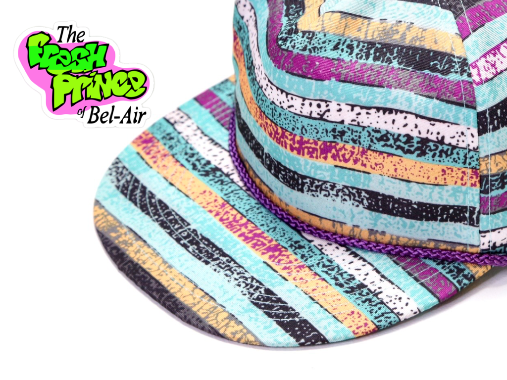Fresh Prince Snapback - Teal/Stripe
