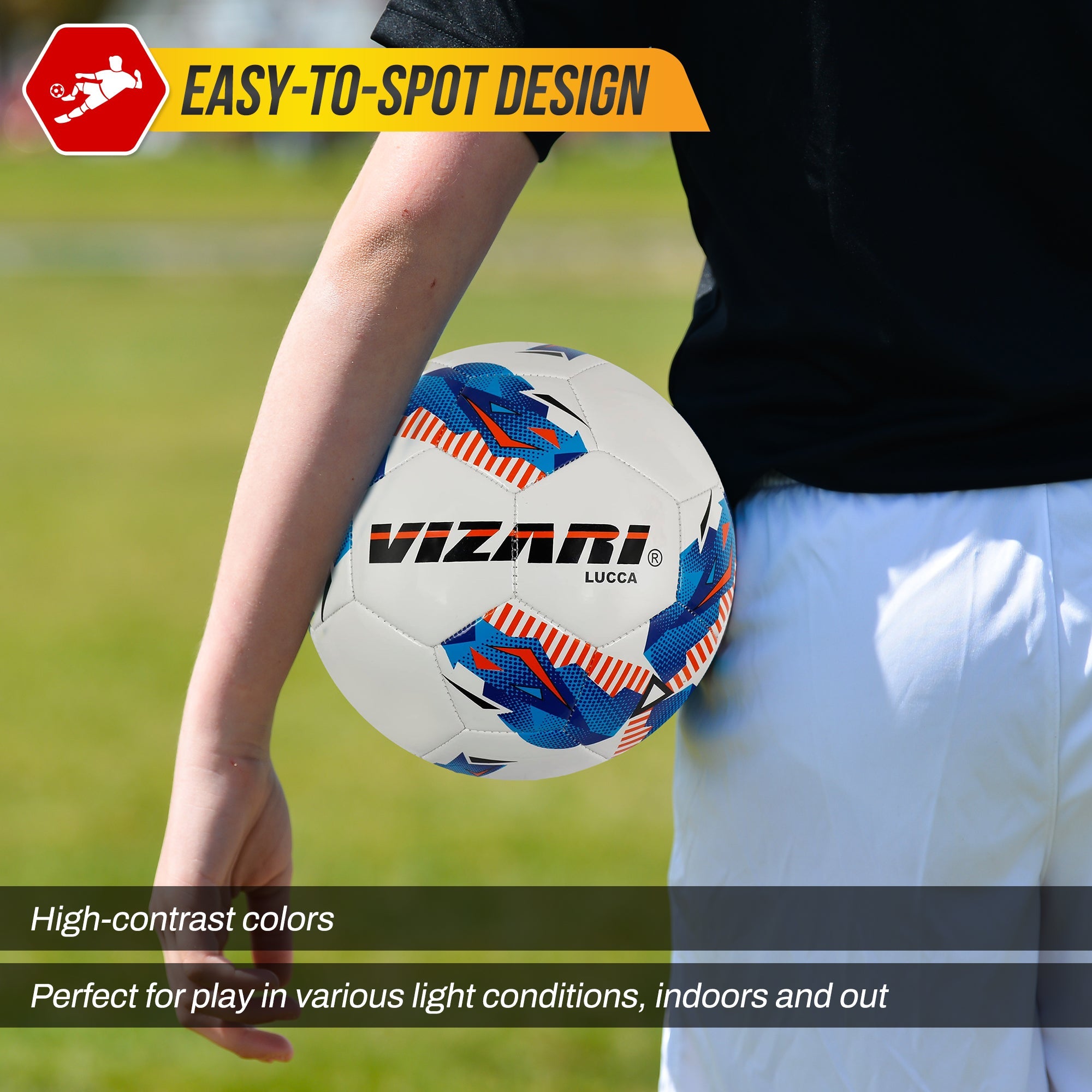 Lucca Soccer Ball-White