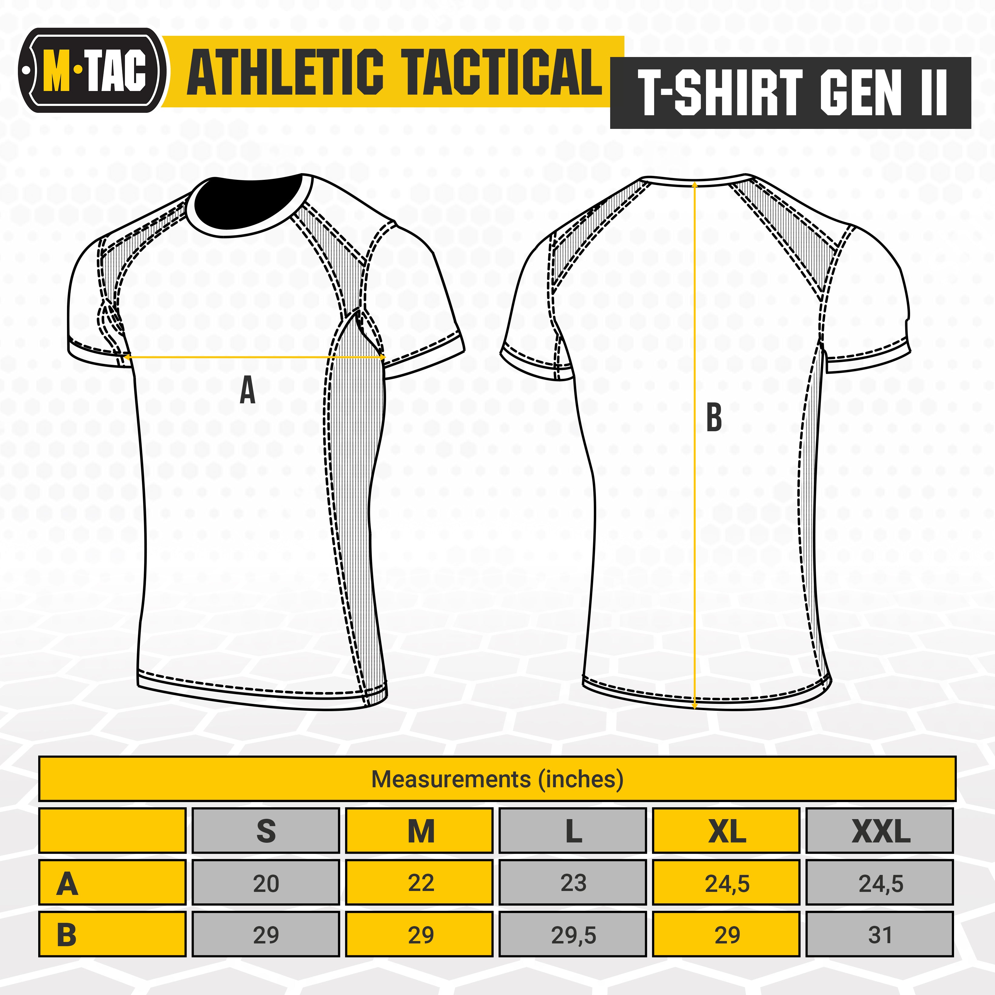 M-Tac T-Shirt Athletic Tactical Gen II (Set of 3)