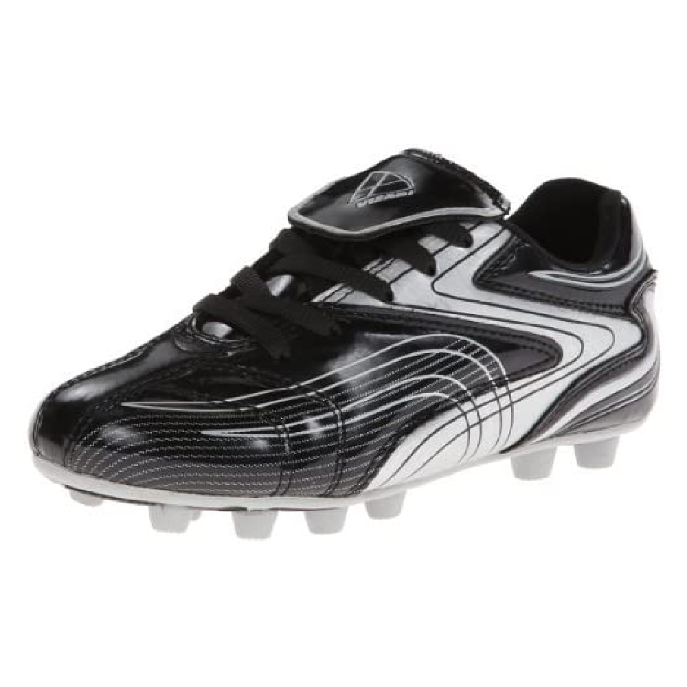Vizari Youth Striker Firm Ground Soccer Shoes – Black/Silver