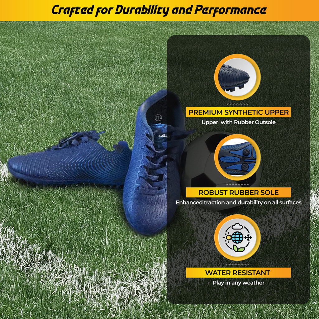 Stealth Firm Ground Soccer Shoes -Navy